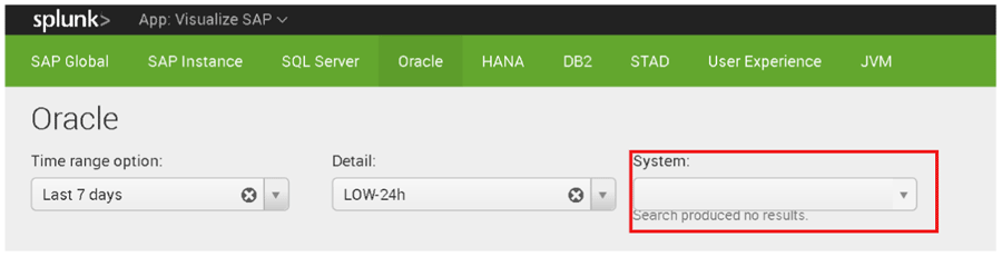 There is no data in the Oracle pre - build report tab.