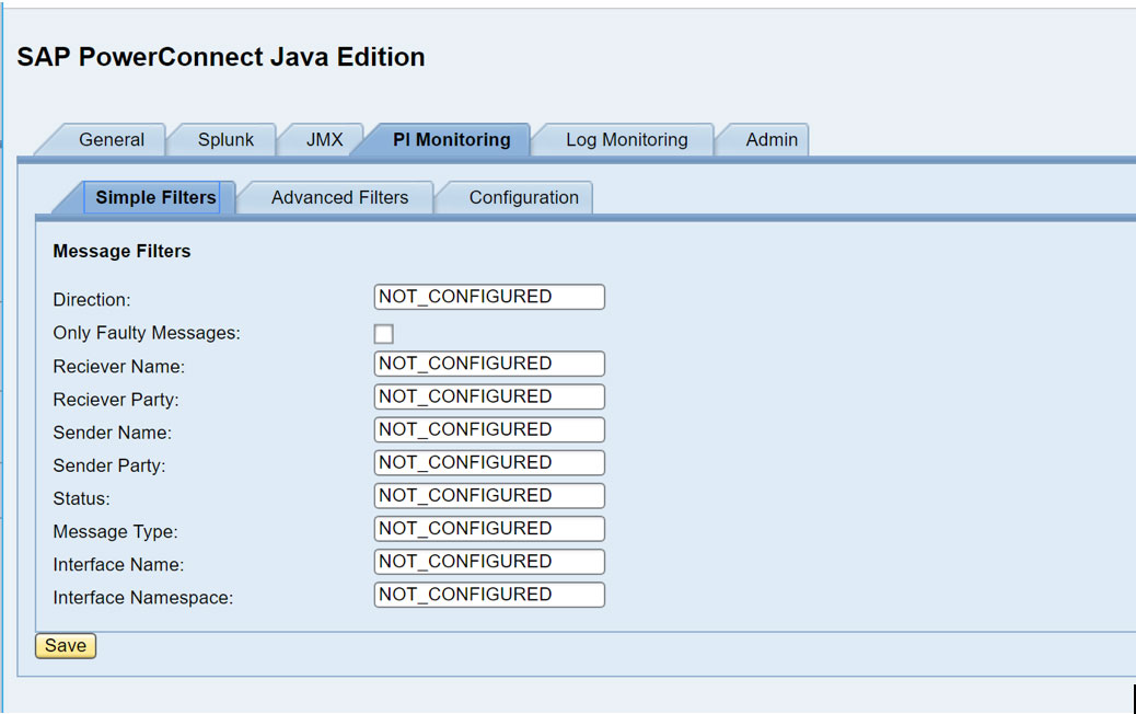KB 069 - PowerConnect JAVA Disabling PI Message collection 4