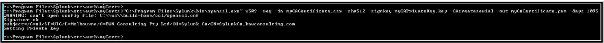 KB 095 - Splunk - Create Self-signed SSL Certificate V2 10